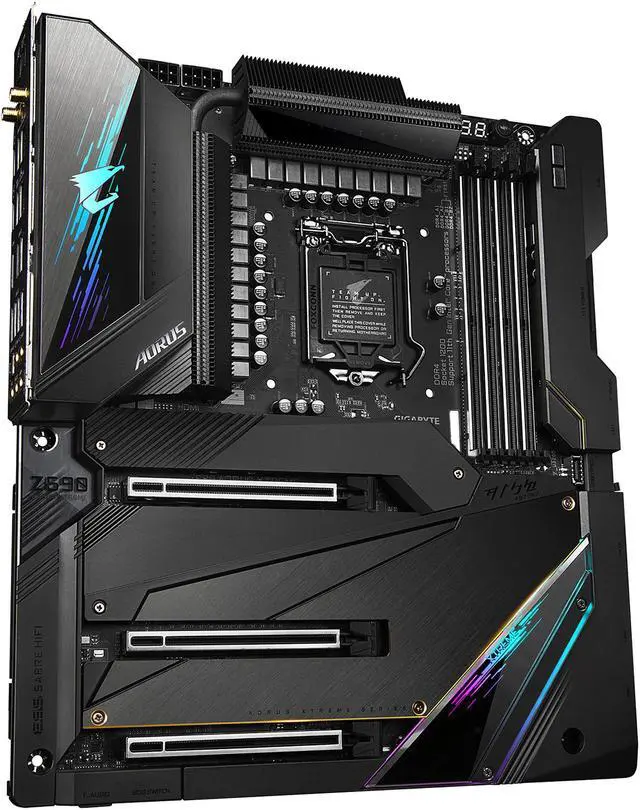 Alt view image 4 of 9 - GIGABYTE Z590 AORUS XTREME LGA 1200 Intel Z590 EATX Motherboard with Triple M.2, PCIe 4.0, USB 3.2 Gen2X2 Type-C, Intel WIFI 6E, AQUANTIA 10GbE LAN, Intel Thunderbolt 4, ESSential USB DAC and AORUS PRO Gen4 AIC Adaptor