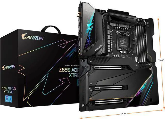 Alt view image 9 of 9 - GIGABYTE Z590 AORUS XTREME LGA 1200 Intel Z590 EATX Motherboard with Triple M.2, PCIe 4.0, USB 3.2 Gen2X2 Type-C, Intel WIFI 6E, AQUANTIA 10GbE LAN, Intel Thunderbolt 4, ESSential USB DAC and AORUS PRO Gen4 AIC Adaptor