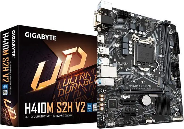 Alt view image 6 of 7 - GIGABYTE H410M S2H V2 LGA 1200 Intel H470 Micro-ATX Motherboard with M.2, SATA 6Gb/s, USB 3.2 Gen 1