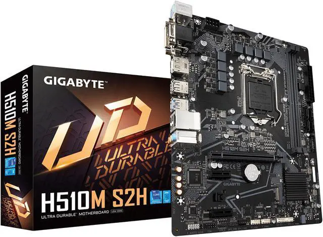 Alt view image 6 of 7 - GIGABYTE H510M S2H (rev. 1.0) LGA 1200 Intel H510 Micro-ATX Motherboard with PCIe 4.0, USB 3.2 Gen1, Gaming GbE LAN