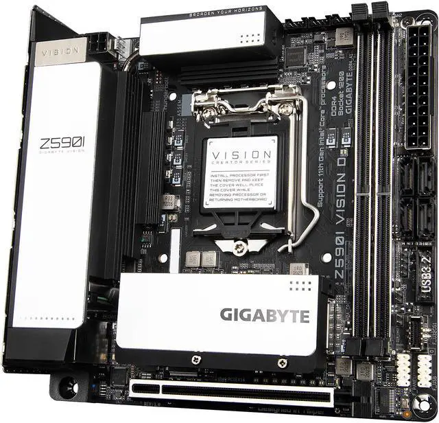GIGABYTE Z590I VISION D LGA 1200 Mini ITX Intel Motherboard