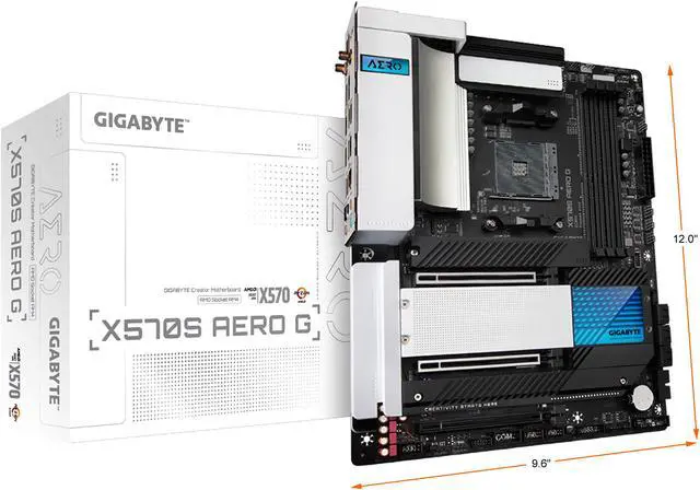 Alt view image 7 of 7 - GIGABYTE X570S AERO G AM4 AMD X570 ATX AMD Motherboard