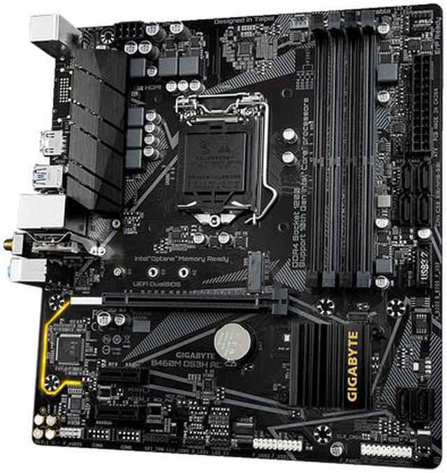 Alt view image 2 of 6 - GIGABYTE B460M DS3H AC-Y1 LGA 1200 Intel B460 Micro ATX Intel Motherboard