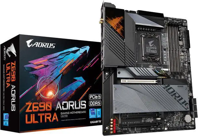 Alt view image 7 of 7 - GIGABYTE Z690 AORUS ULTRA LGA 1700 Intel Z690 ATX Motherboard with DDR5, Quad M.2, PCIe 5.0, USB 3.2 Gen2X2 Type-C, WiFi 6, 2.5GbE LAN