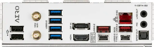 Alt view image 5 of 8 - GIGABYTE Z690 AERO G DDR4 LGA 1700 Intel Z690 ATX Motherboard with DDR4, Quad M.2, PCIe 5.0, USB 3.2 Gen2X2 Type-C, WiFi 6, Intel 2.5 GbE LAN