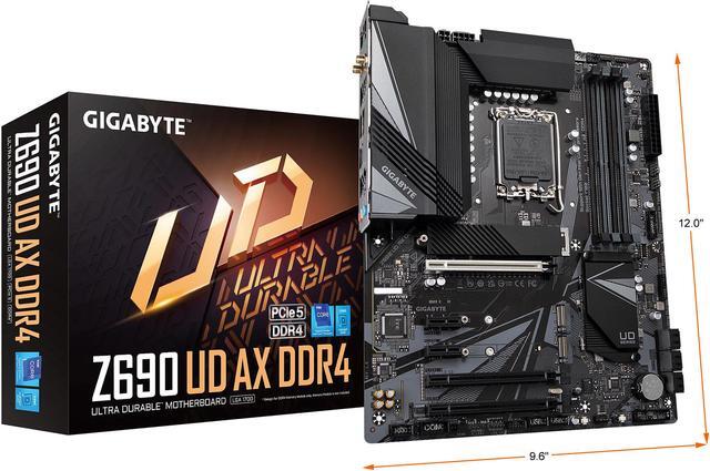 Alt view image 8 of 8 - GIGABYTE Z690 UD AX DDR4 LGA 1700 Intel Z690 ATX Motherboard with DDR4, Triple M.2, PCIe 5.0, USB 3.2 Gen2X2 Type-C, WiFi 6, 2.5GbE LAN