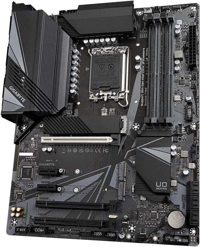 Alt view image 3 of 7 - GIGABYTE Z690 UD DDR4 LGA 1700 Intel Z690 ATX Motherboard with DDR4, Triple M.2, PCIe 5.0, USB 3.2 Gen2X2 Type-C, 2.5GbE LAN