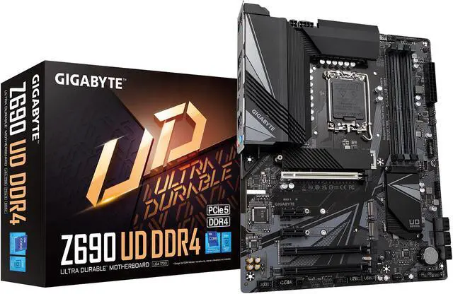 Alt view image 6 of 7 - GIGABYTE Z690 UD DDR4 LGA 1700 Intel Z690 ATX Motherboard with DDR4, Triple M.2, PCIe 5.0, USB 3.2 Gen2X2 Type-C, 2.5GbE LAN