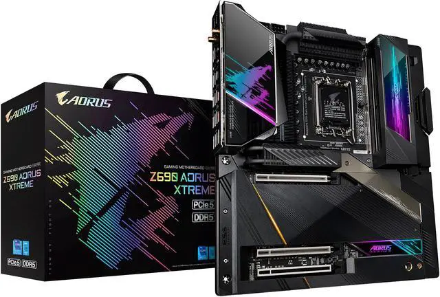Alt view image 7 of 8 - GIGABYTE Z690 AORUS XTREME LGA 1700 Intel Z690 EATX Motherboard with DDR5, Quad M.2, PCIe 5.0, USB 3.2 Gen2X2 Type-C, Intel WiFi 6E, AQUANTIA 10GbE LAN, Intel Thunderbolt 4