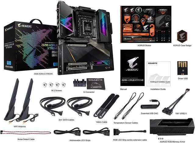 Alt view image 6 of 8 - GIGABYTE Z690 AORUS XTREME LGA 1700 Intel Z690 EATX Motherboard with DDR5, Quad M.2, PCIe 5.0, USB 3.2 Gen2X2 Type-C, Intel WiFi 6E, AQUANTIA 10GbE LAN, Intel Thunderbolt 4