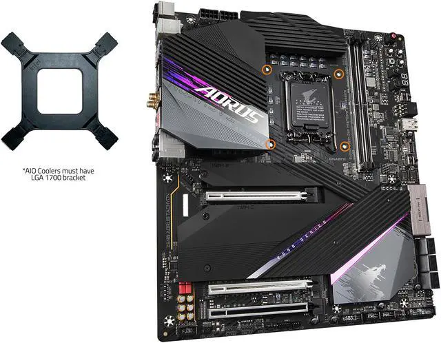 Alt view image 4 of 7 - GIGABYTE Z690 AORUS TACHYON LGA 1700 Intel Z690 EATX Motherboard with DDR5, Quad M.2, PCIe 5.0, USB 3.2 Gen2X2 Type-C, Intel WiFi 6E, Intel 2.5 GbE LAN