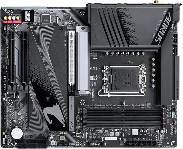 Alt view image 4 of 6 - GIGABYTE Z690 AORUS ELITE AX (rev. 1.4) LGA 1700 Intel Z690 ATX Motherboard with DDR5, Quad M.2, PCIe 5.0, USB 3.2 Gen2X2 Type-C, WiFi 6E, 2.5GbE LAN