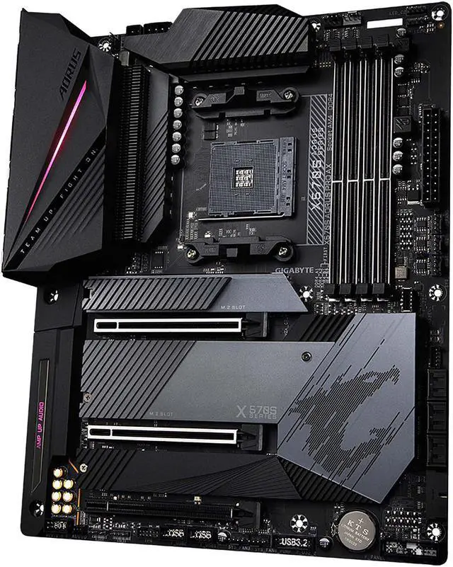 Alt view image 3 of 7 - GIGABYTE X570S AORUS PRO AX (rev. 1.1) AMD Ryzen 3000 PCIe 4.0 SATA 6Gb/s USB 3.2 AMD X570S ATX Motherboard