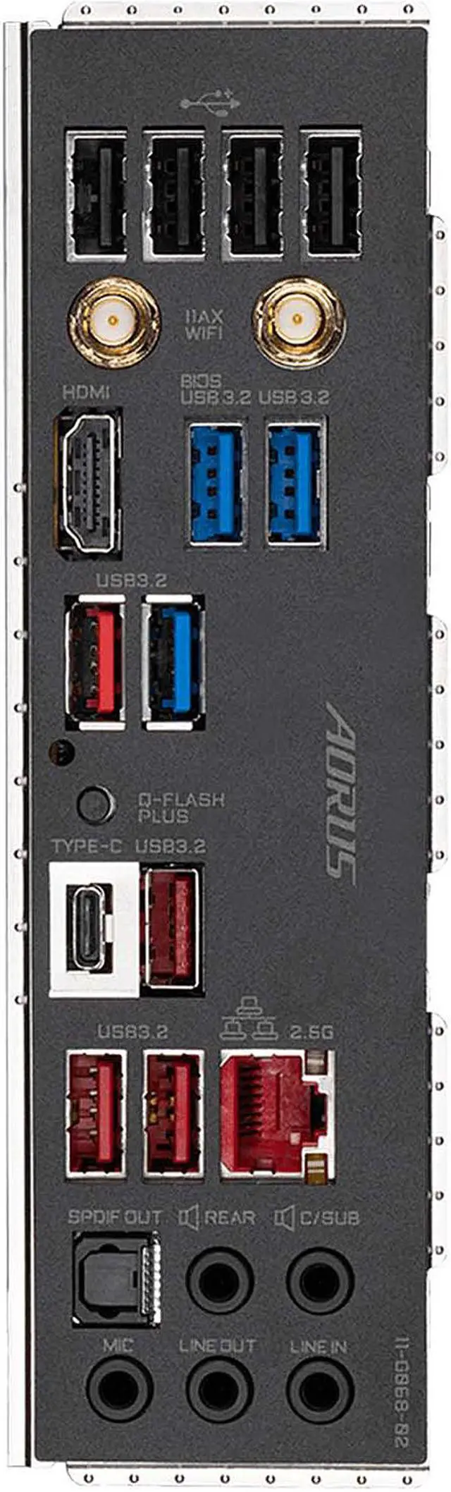 Alt view image 5 of 7 - GIGABYTE X570S AORUS PRO AX (rev. 1.1) AMD Ryzen 3000 PCIe 4.0 SATA 6Gb/s USB 3.2 AMD X570S ATX Motherboard