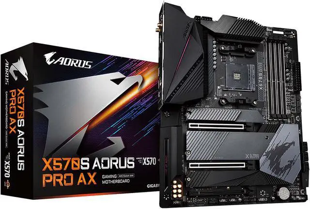 Alt view image 6 of 7 - GIGABYTE X570S AORUS PRO AX (rev. 1.1) AMD Ryzen 3000 PCIe 4.0 SATA 6Gb/s USB 3.2 AMD X570S ATX Motherboard