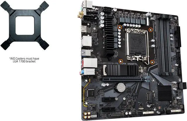 Alt view image 5 of 6 - GIGABYTE B660M DS3H AX DDR4 B660 Intel LGA 1700 M-ATX Motherboard with DDR4, Dual M.2, PCIe 4.0, USB 3.2 Gen2 Type-C, 2.5GbE LAN