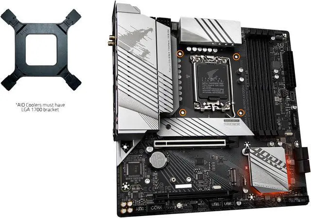 Alt view image 5 of 6 - GIGABYTE B660M AORUS PRO AX DDR4 B660 Intel LGA 1700 Micro-ATX Motherboard with DDR4, Dual M.2, PCIe 4.0, USB 3.2 Gen2 Type-C, WIFI 6 802.11ax, Intel 2.5GbE LAN