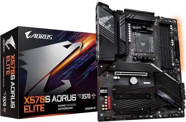 Alt view image 6 of 7 - GIGABYTE X570S AORUS ELITE (rev. 1.0) AMD Ryzen 3000 PCIe 4.0 SATA 6Gb/s USB 3.2 AMD X570S ATX Motherboard