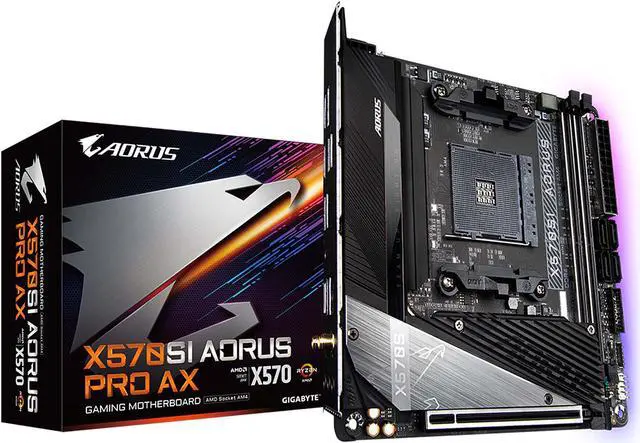 Alt view image 6 of 7 - GIGABYTE X570SI AORUS PRO AX AMD Ryzen 3000 PCIe 4.0 SATA 6Gb/s USB 3.2 AMD X570S Mini-ITX Motherboard