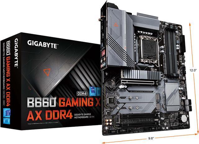 Alt view image 7 of 7 - GIGABYTE B660 GAMING X AX DDR4 B660 Intel LGA 1700 ATX Motherboard with DDR4, Triple M.2, PCIe 4.0, USB 3.2 Gen2 Type-C, WiFi 6E 802.11ax, 2.5GbE LAN