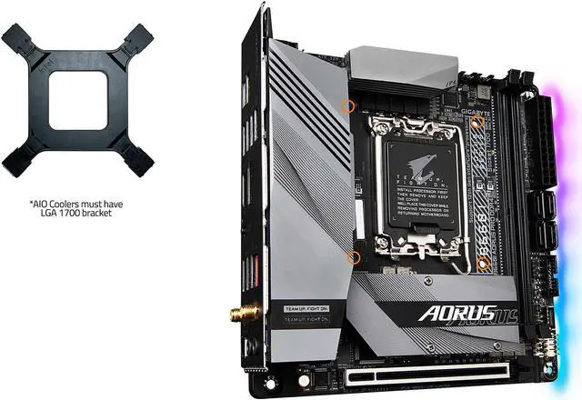 Alt view image 5 of 8 - GIGABYTE B660I AORUS PRO DDR4 B660 Intel LGA 1700 Mini-ITX Motherboard with DDR4, Single M.2, PCIe 4.0, USB 3.2 Gen2 Type-C, WIFI 6 802.11ax, Intel 2.5GbE LAN