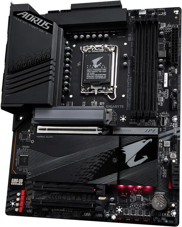 Alt view image 5 of 5 - GIGABYTE Z790 AORUS ELITE AX DDR4 LGA 1700 Intel Z790 ATX Motherboard with DDR4, Quad M.2, PCIe 5..0, USB 3.2 Gen2X2 Type-C, Intel Wi-Fi 6E, 2.5GbE LAN, Q-Flash Plus, EZ-Latch Plus
