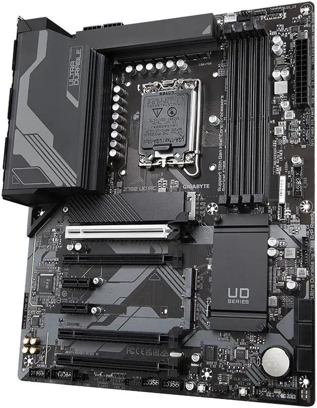 Alt view image 5 of 6 - GIGABYTE Z790 UD AC LGA 1700 Intel Z790 ATX Motherboard with DDR5, Triple M.2, PCIe 5.0, USB 3.2 Gen2X2 Type-C, Intel Wi-Fi, 2.5GbE LAN, PCIe EZ-Latch, Multi-Key