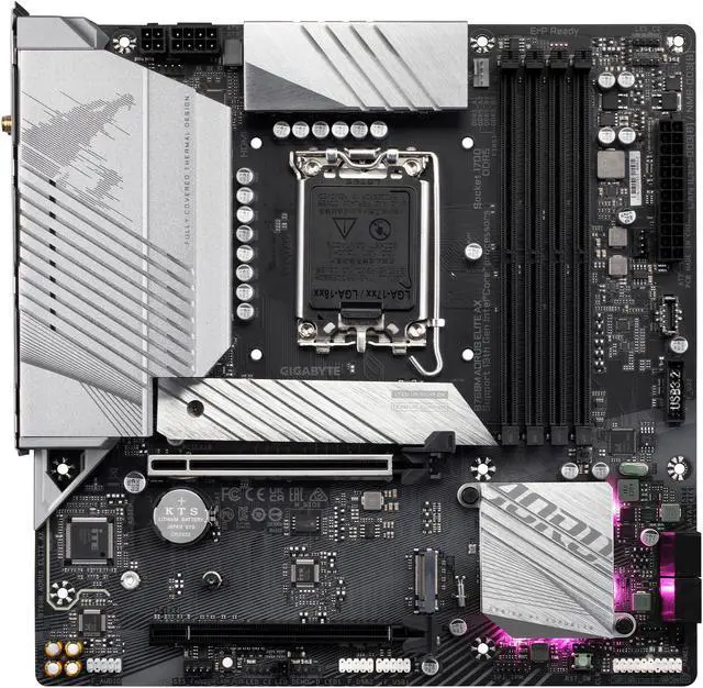 Alt view image 4 of 5 - GIGABYTE B760M AORUS ELITE AX LGA 1700 Intel B760 M-ATX Motherboard with DDR5, Dual M.2, PCIe 4.0, USB 3.2 Gen2X2 Type-C, Intel Wi-Fi 6E, 2.5GbE LAN, Q-Flash Plus, PCIe EZ-Latch