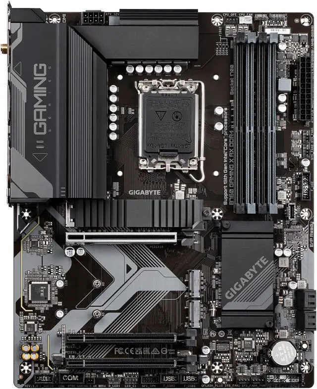 Alt view image 2 of 5 - GIGABYTE B760 GAMING X AX DDR4 LGA 1700 Intel B760 ATX Motherboard with DDR4, Triple M.2, PCIe 4.0, Front USB 3.2 Gen2X2 Type-C, WiFi 6E, 2.5GbE LAN, Q-Flash Plus, PCIe EZ-Latch