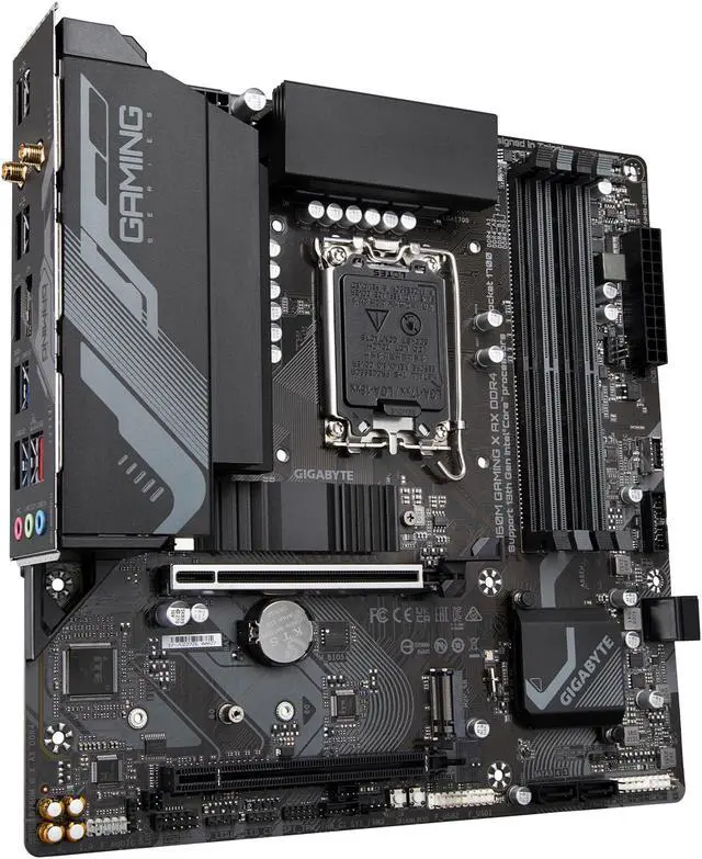 Alt view image 4 of 5 - GIGABYTE B760M GAMING X AX DDR4 LGA 1700 Intel B760 M-ATX Motherboard with DDR4, Dual M.2, PCIe 4.0, Front USB 3.2 Gen 2 Type-C, 2.5GbE LAN, Q-Flash Plus, PCIe EZ-Latch