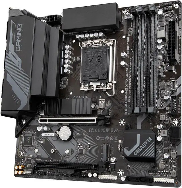 Alt view image 5 of 5 - GIGABYTE B760M GAMING X AX DDR4 LGA 1700 Intel B760 M-ATX Motherboard with DDR4, Dual M.2, PCIe 4.0, Front USB 3.2 Gen 2 Type-C, 2.5GbE LAN, Q-Flash Plus, PCIe EZ-Latch