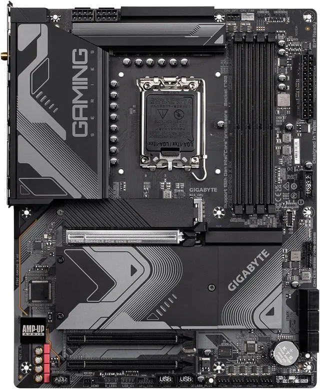 Alt view image 4 of 6 - GIGABYTE Z790 GAMING X AX LGA 1700 Intel Z790 ATX Motherboard with DDR5, M.2, PCIe 5.0, USB 3.2 Gen2X2 Type-C, Intel Wi-Fi 6E, 2.5GbE LAN, Q-Flash Plus, EZ-Latch Plus