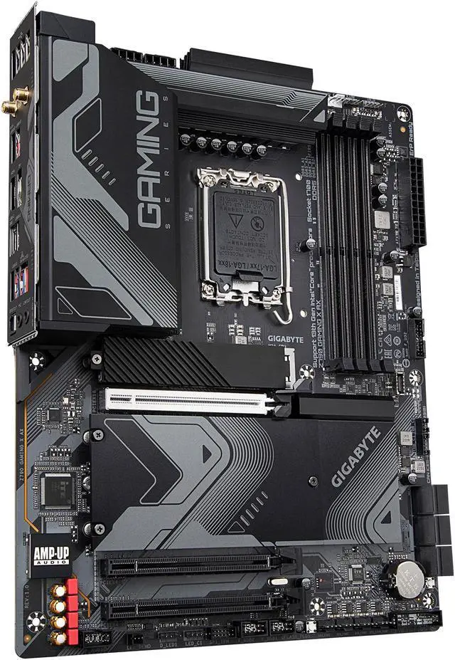 Alt view image 5 of 6 - GIGABYTE Z790 GAMING X AX LGA 1700 Intel Z790 ATX Motherboard with DDR5, M.2, PCIe 5.0, USB 3.2 Gen2X2 Type-C, Intel Wi-Fi 6E, 2.5GbE LAN, Q-Flash Plus, EZ-Latch Plus