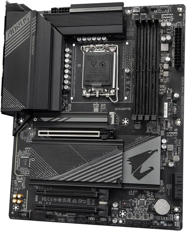 Alt view image 5 of 5 - GIGABYTE B760 AORUS ELITE AX LGA 1700 Intel B760 ATX Motherboard with DDR5, Triple M.2, PCIe 4.0, USB 3.2 Gen2X2 Type-C, WiFi 6E, 2.5GbE LAN, Q-Flash Plus, PCIe EZ-Latch