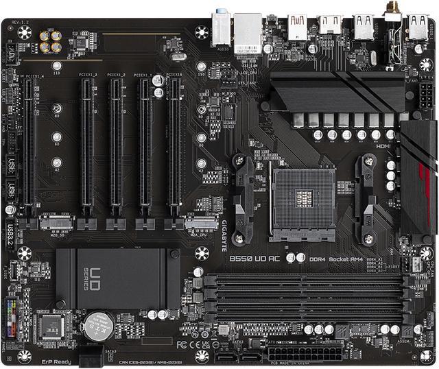 Alt view image 5 of 7 - GIGABYTE B550 UD AC AM4 AMD B550 SATA 6Gb/s ATX Motherboard