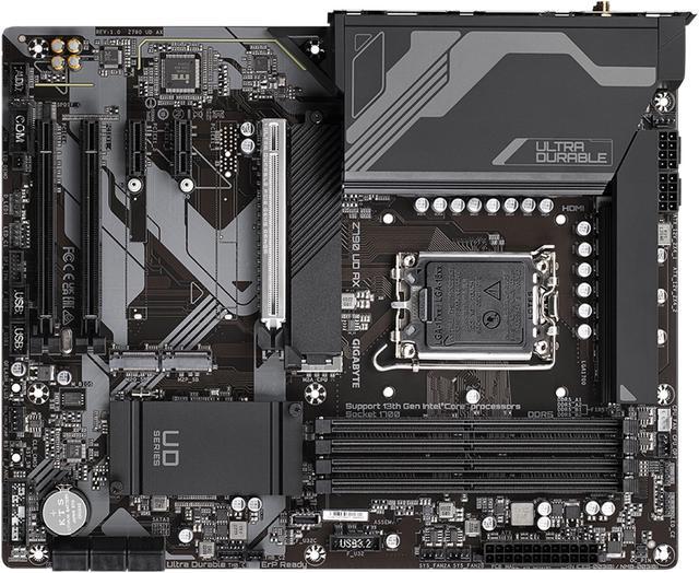 Alt view image 6 of 7 - GIGABYTE Z790 UD AX LGA 1700 Intel Z790 ATX Motherboard with DDR5, Triple M.2, PCIe 5.0, USB 3.2 Gen2X2 Type-C, Intel Wi-Fi 6E, 2.5GbE LAN, PCIe EZ-Latch, Multi-Key