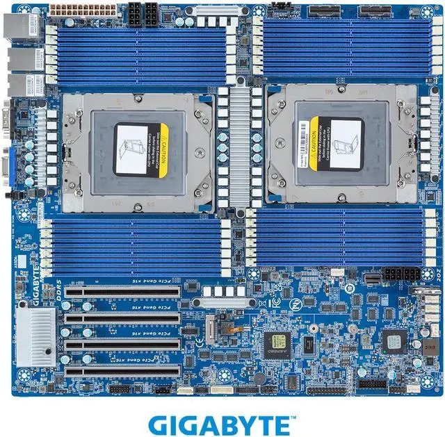 Alt view image 3 of 4 - GIGABYTE MZ73-LM1 Motherboard - AMD EPYC™ 9005/9004 - E-ATX DP PCIe Gen4 cTDP 400W