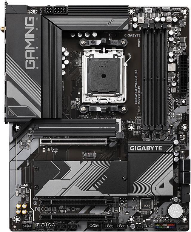 Alt view image 2 of 7 - GIGABYTE B650 GAMING X AX  AM5 LGA 1718 AMD B650 ATX Motherboard with 5-Year Warranty, DDR5, PCIe 4.0 M.2, PCIe 4.0, USB 3.2 Gen2x2 Type-C, AMD Wi-Fi 6E, Realtek 2.5GbE LAN
