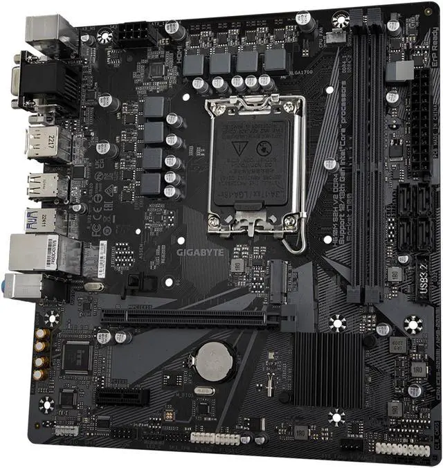 Alt view image 5 of 7 - GIGABYTE H610M S2H V2 DDR4 H610 Intel LGA 1700 Micro ATX Motherboard with DDR4, Single M.2, PCIe 4.0, USB 3.2 Gen1, Realtek 1GbE LAN
