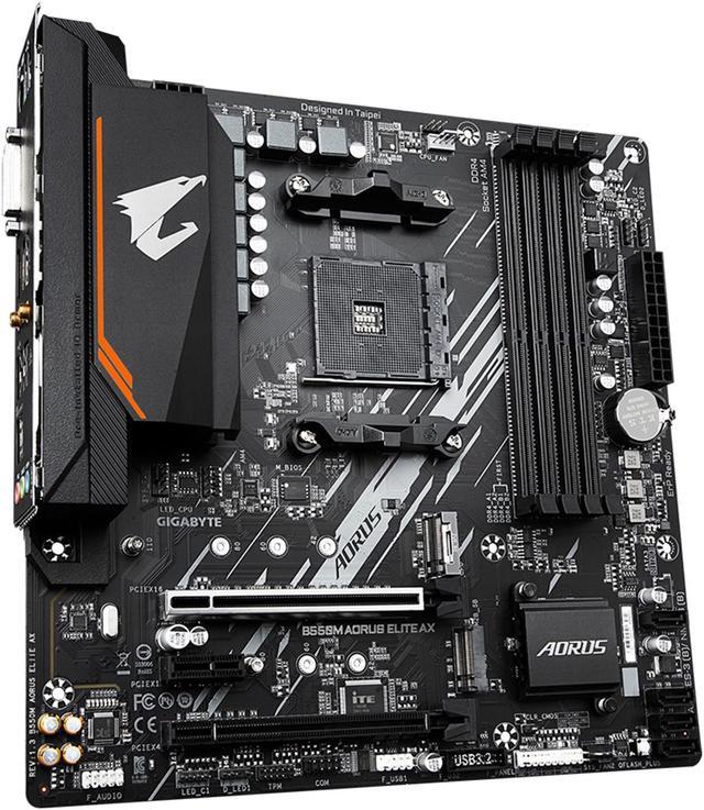 GIGABYTE B550M AORUS ELITE AX (rev 1.3) AM4 AMD B550 Micro