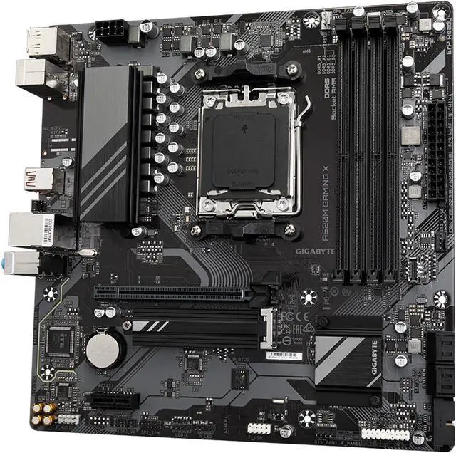 Alt view image 4 of 7 - GIGABYTE A620M GAMING X AM5 LGA 1718 AMD A620 M-ATX Motherboard with 5-Year Warranty, DDR5, PCIe 4.0 M.2, PCIe 4.0, USB 3.2 Gen1x2 Type-C, , Realtek 1GbE LAN, Q-Flash Plus, PCIe EZ-Latch