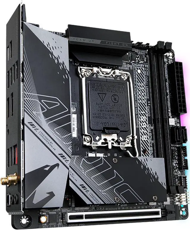 Alt view image 5 of 7 - GIGABYTE B760I AORUS PRO LGA 1700 Intel B760 DDR5 SATA 6Gb/s Mini ITX Motherboard