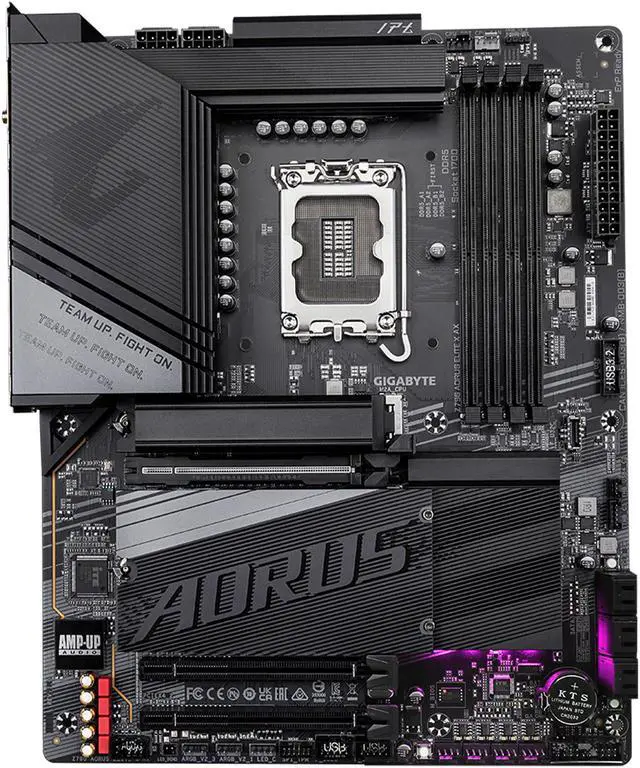 Alt view image 2 of 5 - GIGABYTE Z790 AORUS ELITE X AX Intel LGA 1700 Socket supports 13th , 14th gen Intel Z790 X ATX Motherboard with DDR5, 4 M.2, PCIe 5.0, USB 3.2 Type-C, Wi-Fi 6E, 2.5GbE LAN, Q-Flash Plus, EZ-Latch Plus