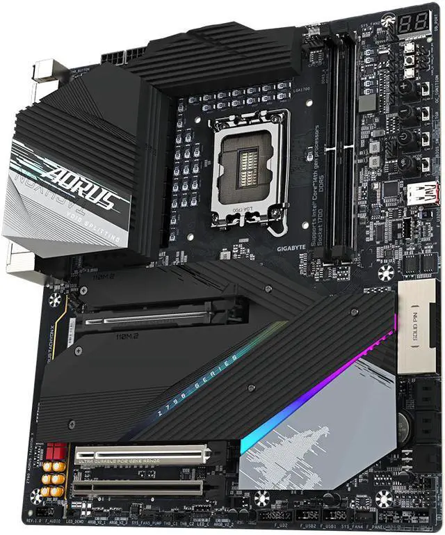 Alt view image 4 of 6 - GIGABYTE Z790 AORUS TACHYON X LGA 1700 Intel Z790 EATX Motherboard with DDR5, 4*M.2, PCIe 5.0, USB 3.2 Gen2X2 Type-C, Intel WiFi 6E, Intel 2.5GbE LAN, Q-Flash Plus, EZ-Latch