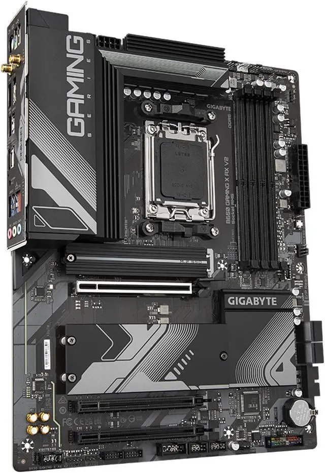 Alt view image 3 of 6 - GIGABYTE B650 GAMING X AX V2 AM5 LGA 1718 AMD B650 ATX DDR5, Triple M.2, PCIe 5.0, USB 3.2 Gen2x2 Type-C, AMD Wi-Fi 6E, Realtek 2.5GbE LAN