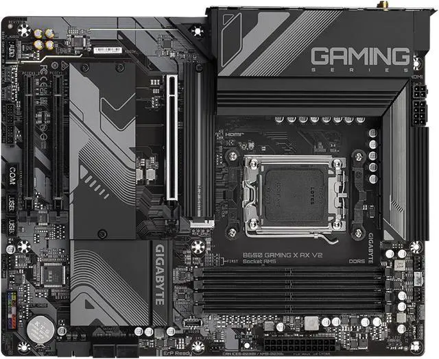 Alt view image 4 of 6 - GIGABYTE B650 GAMING X AX V2 AM5 LGA 1718 AMD B650 ATX DDR5, Triple M.2, PCIe 5.0, USB 3.2 Gen2x2 Type-C, AMD Wi-Fi 6E, Realtek 2.5GbE LAN
