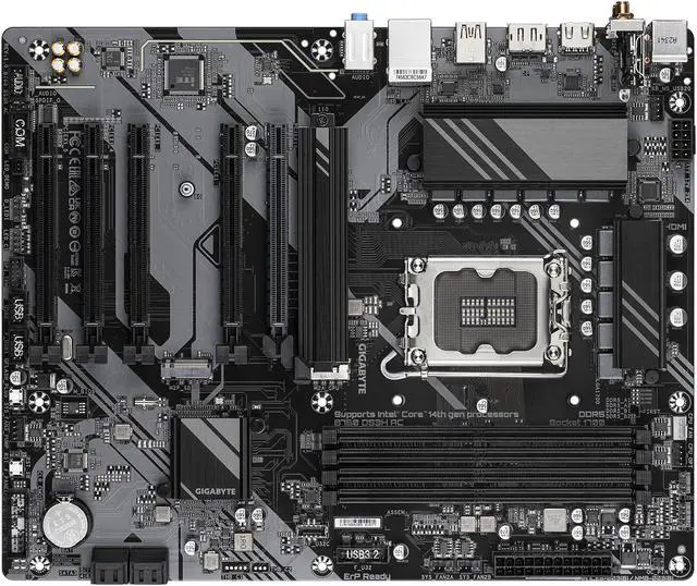Alt view image 4 of 5 - GIGABYTE B760 DS3H AC LGA 1700 Intel B760 ATX Motherboard with DDR5, M.2, PCIe 4.0, USB 3.2 Gen 2 Type-A, WiFi BLUETOOTH 5.1 SATA 6Gb/s