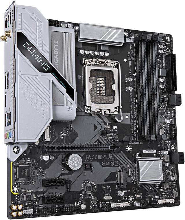 Alt view image 3 of 5 - GIGABYTE B760M GAMING PLUS WIFI DDR4 LGA 1700 Intel B760 M-ATX Motherboard with DDR4, 2* M.2, PCIe 4.0, Front USB 3.2 Gen 1 Type-C, WiFi 6 GbE LAN, Q-Flash Plus, PCIe EZ-Latch