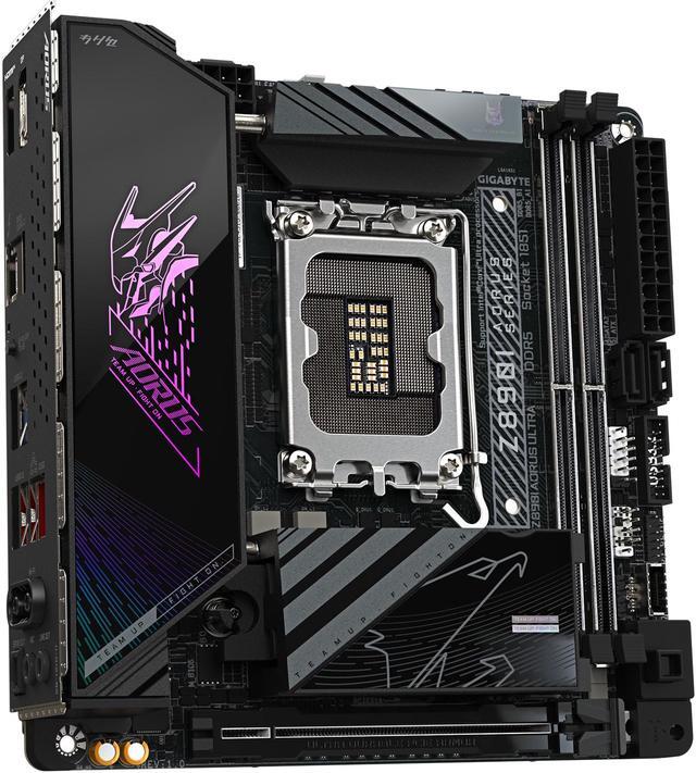 Alt view image 3 of 4 - GIGABYTE Z890I AORUS ULTRA Ultra Core (Series 2) LGA 1851, Mini-ITX, DDR5, 2x M.2, PCIe 5.0, Thunderbolt 4, WIFI7, 2.5GbE LAN, EZ-Latch