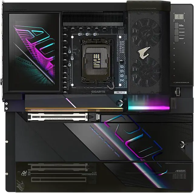 Alt view image 2 of 5 - GIGABYTE Z890 AORUS XTREME AI TOP Intel Core Ultra (Series 2) LGA 1851 Motherboard, E-ATX, DDR5, 4x M.2, PCIe 5.0, Thunderbolt 5, WIFI7, 10GbE LAN, EZ-Latch